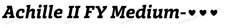 Achille II FY Medium字体转换 Achille II FY Medium字体转换